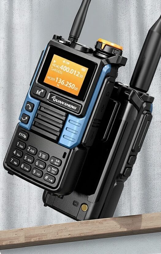 5-10km Quansheng UV-K6 Upgrade 5 W divjoslu rācija ar Air Band uztveri, USB-C uzlādi, DTMF, FM un NOAA